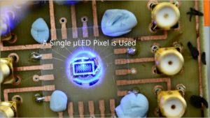 Single microLED pixel